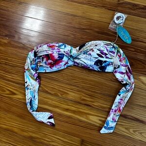 Floral Bandeau Bikini Top